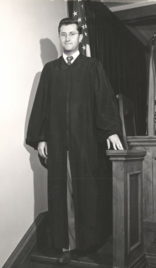 Dan in judicial robes