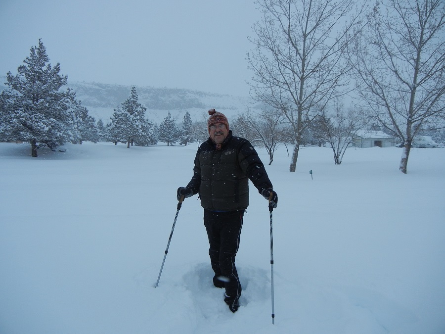 Snowshoeing is good exercise
