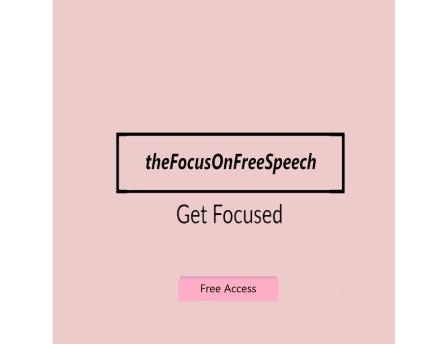 Free Speech is a fundamental human right