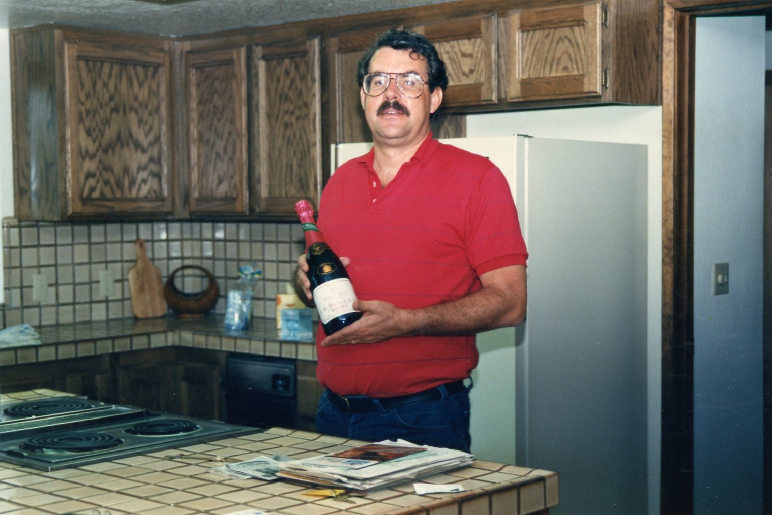 Champaign gift from our realtor