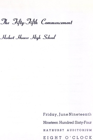 Commencement Ceremony Program